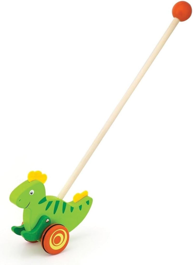 VIGA Early Development and Activity Push and Pull Along Toy Rooster for Kids Ages 1+ Year - Image 2